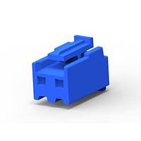AMP Connectors - TE Connectivity 3-1123722-2 Plug Housing 3.96 EP PLUG HSG 2P(BLUE)