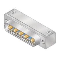 Glenair 280-056P2-3P3MEGPA High Density D-Sub Connectors Rt Ang Combo 3W3 PC tail w/jackpostsPlug