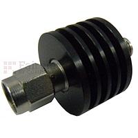 Fairview SA6S5W-01 1 dB Fixed Attenuator SMA Male To SMA Female Up To 6 GHz Rated To 5 Watts With Black Aluminum Heatsink Body