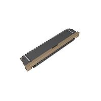 Amphenol FCI SFW21R-3STE1LF Board Mount 1.00mm Flex Connector, SFW-R series, 21 Position, Bottom side Contact, Side Entry Surface Mount ZIF Connector, Lead Free, with Cable Lock.