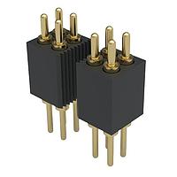 Mill-Max 855-22-020-10-004101 Spring-Loaded Low-Profile 20 Pos. .050" Pitch Through-Hole Spring-Loaded Connector, Double Row