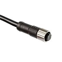 Amphenol LTW ASY-33BFFM-QL8C03 Sensor Cables / Actuator Cables X-Lok, Ultra High-Density Mini Size, Metal, 0.5A, 33 pins, Female Connector, Female Contact, Straight, Push Lock, Overmolded, Length 3000mm, IP68 Mated
