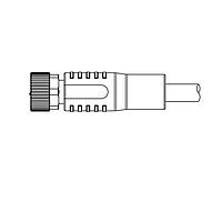 Same Sky (formerly CUI Devices) CDM816-05B-01FST-2M -67 Straight Female Plug Blunt Cut Cable 5 Pins 30 V 3 A Screw Copper Alloyx 1.0 2 M 24 AWG