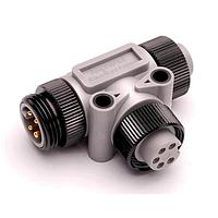 Amphenol SINE Systems P29312 Circular Metric Connectors 5 Pin DeviceNet Tee Adapter