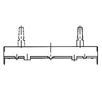 Alpha (Taiwan) RA45D1F-210-11D1-B10K Slide Potentiometers/Faders DUAL RAIL MONO UNIT TRAVEL 45MM 10K