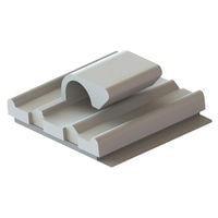 Essentra Components WCK-460-01A-RT Wire Cord Clip Wire Cord Clip,Adh Mnt,Natural