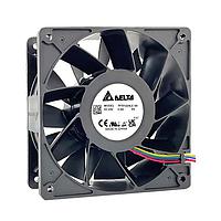 Delta Electronics, Inc. PFB1224LE-00P0 Axial DC Axial Fan, 120x120x38mm, 24VDC, 4x Lead Wires, Tach/PWM, Industrial Series