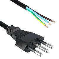 Qualtek Electronics 380003-E01 No Receptacle Power Cord INTL 2.5m 3X1.0 10A ITALY CEI 23-50