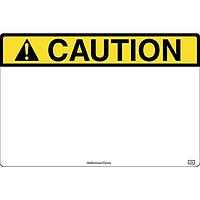 HellermannTyton 596-00635 Solar Label Pre-Printed Header Label, CAUTION, 3.0 x 2.0", UV Stable PET, Yellow, 250/roll