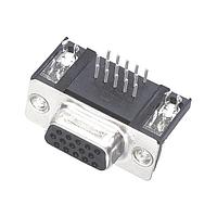 HARTING 09563525613 High Density D-Sub Connectors 44P FML SLDR R/A THRU HOLE METAL SHL