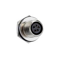 Amphenol LTW 105-03PMFS-SH7001 Connectors M10.5 Circular Metric Connector, Metal, 2A, 03 pins, Male Connector, Female Contact, Hexagonal, Screw Thread, Solder, Receptacle, Rear Fastened, IP67 Unmated