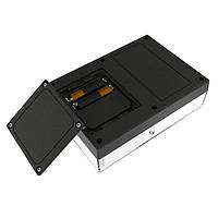 Serpac 172C2AA,BK Electrical Enclosures S Series Flat Texture Top w/ 2AA Batt Comp 6.88 x 4.88 x 2.00", Black