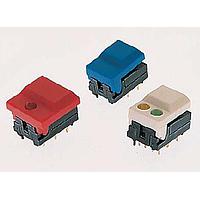 E-Switch 5501M41 Pushbutton Switches 300mA @ 12 VDC Blue Red