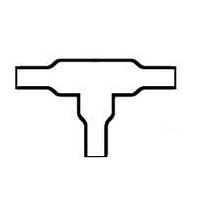 Raychem - TE Connectivity 301A022-3/42-0 Transition Boot, T-shaped HS-TRANSITION