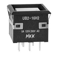 NKK Switches UB216KKW016CF Pushbutton Switches ON-ON SOLDER RED/GRN LED BODY ONLY 5A