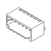 Molex 87438-0943 Shrouded 9 CKT 1.5mm HDR. Rt.-Angle SMT