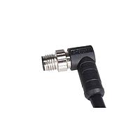 Amphenol LTW M8AS-03BMMM-SR7D03 Sensor Cables / Actuator Cables Guided M8 Circular Metric Connector, Metal, 3A, 03 pins, Male Connector, Male Contact, Right Angle, Screw Thread, Overmolded, Length 3000mm, IP67 Mated