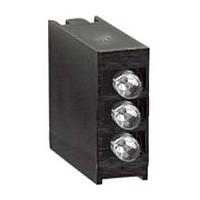 BIVAR H380CGD LED Circuit Board Indicators LED Assembly, Right Angle, 1.8mm LED, Tri-Level, 1 Station, Green, Diffused Lens.