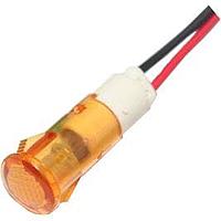 Mallory Sonalert FL1P-10QW-1-Y2V LED Panel Mount Indicators LED YEL 10MM SNAP 2VAC/DC UL