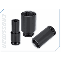 Crossman 78-324 1 inch Drive Deep Impact Sockets ( short, 24x90 mm)