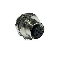 Amphenol LTW M12A-10PFFS-SH8B50 Sensor Cables / Actuator Cables M12 Circular Metric Connector, A Code, Metal, 1.5A, 10 pins, Female Connector, Female Contact, Hexagonal, Screw Thread, Solder, Receptacle With Cable/Wire, Length 500mm, IP68 / IP69K