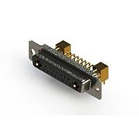 EDAC 630-17W2640-7N1 Mixed Contact D-Sub Connectors Right-angle Power Combo D-Sub Connector