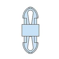 Heyco 10468F-P PCB Support, Teardrop HSP-MDL-2-09M V-0 NATURAL 10PK