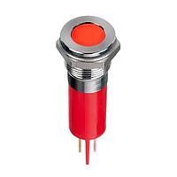 APEM Q12F1CXXHO24E Indicators 12mm Panel Mount LED Indicator, Solder Lug, Bright Chrome, Hyperbright Orange LED, 24VDC, IP67