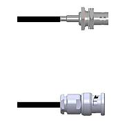 Amphenol Custom Cable Q-0400J0003048i RF Cable Assemblies BNC-SJB/BNC-SP G174 48I