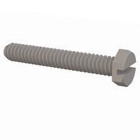Essentra Components 011024X125 Hex Slotted Hex Slotted Screw, #10-24 Thread, 1 1/4 Lg