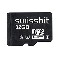 Swissbit SFSD032GN1AM1TO-I-ZK-21P-STD MicroSD Cards Industrial microSD Card, S-56u, 32 GB, 3D PSLC Flash, -40 C to +85 C