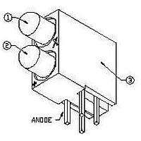 Lumex SSF-LXH2103LGGD/4 LED Circuit Board Indicators LED CBI