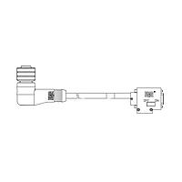 Molex 1200980184 Sensor Cables / Actuator Cables MIC 5P 1M SHLD PBUS 90D FEM HORZ D-SUB