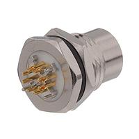 NorComp 859-X08-203R0R4 Connectors M12 X CODE FML SLDR CUP PNL MNT ROTATED