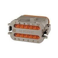 DEUTSCH - TE Connectivity DT06-12SA-CE05 12-Way 12P DT PLG ASM KEY A E SEAL END CAP