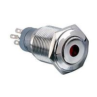 Bulgin MP0045/1E1AM220S Anti-Vandal Switches Vandal Y LED 220VDC Latch Act Flat prof