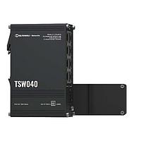 Teltonika TSW040000000 Ethernet Switches Unmanaged 8-port PoE+ switch with a total power budget of 240 W. 2-pin power input and an integrated DIN rail. wide voltage range of 7-57 VDC and a PoE-out voltage range of 44-57 VDC.