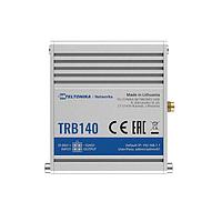 Teltonika TRB140003000 Gateways 4G/3G/2G/LTE CAT4, Cellular Gateway, Single SIM, 1 x Ethernet, Digital I/O, micro-USB port. Regions: Europe, the Middle East, Africa, Korea, Thailand, India, Malaysia. European power supply unit.