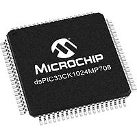 Microchip Technology dsPIC33CK1024MP708-I/PT DSP - Digital Signal Processors & Controllers dsPIC33C 100MHz,1024K Dual Panel Flash,128K RAM,CAN-FD,OpAmps,12bit ADCs,PWM