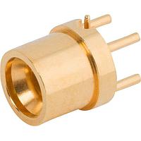 Amphenol SV Microwave 3211-40139 PCB Connectors SMPM Male PCB Thru-Hole Connector, R/A, FD