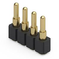 Mill-Max 812-22-004-30-004191 Spring-Loaded PCB Mount Spring-Loaded Header Vertical,4 pin, single row