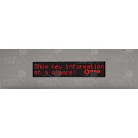Matrix Orbital BLC2021-AL-USB-R PC Bay Inserts, LCD Characters 20x2 Red Txt Blk B/G No Key w/ Slvr Bkt