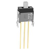 NKK Switches AS13CB Subminiature Slides SPDT ON-OFF-ON.150' STRAIGHT W/BRACKET