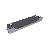 Amphenol FCI SFV22R-4STE1HLF Board Mount 0.50mm Flex Connector, SFV-R Series, 22 Position, Top Side Contact, Side Entry Surface Mount ZIF Connector, Halogen Free, Lead Free with Cable-Lock