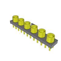 Samtec GRF1-J-P-06-E-ST-TH1 Multi-Port Connectors 5.00 mm 50 Ohm Ganged Micro-Miniature RF Plug, Cable Assembly