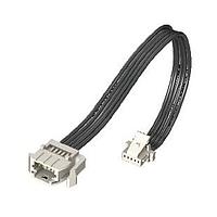Samtec T1PS-10-28C-GF-06.0-A-T3 Rectangular Cable Assemblies 1.00 mm Micro Mate(TM) Single Row Panel Mount Discrete Wire Cable Assembly