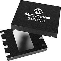 Microchip Technology 24FC128T-I/MF EEPROM 128K 16K X 8 2.5V HI-SPEED IND DFN-S