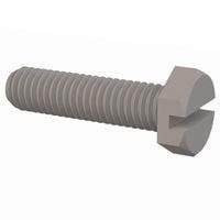 Essentra Components 011032X075 Hex Slotted Hex Slotted Screw, #10-32 Thread, 3/4 Lg