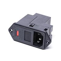 Corcom - TE Connectivity PM000DH30 Inlets 3A DUAL FUSE VERTICAL MOUNT