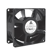 Delta Electronics, Inc. AFB0812EHE Tubeaxial DC Tubeaxial Fan, 80x38mm, 12VDC, Ball Bearing, Lead Wires, Locked Rotor Sensor